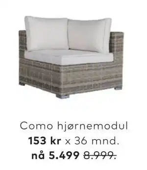Skeidar Como hjørnemodul tilbud