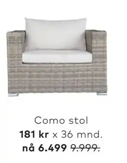 Skeidar Como stol tilbud