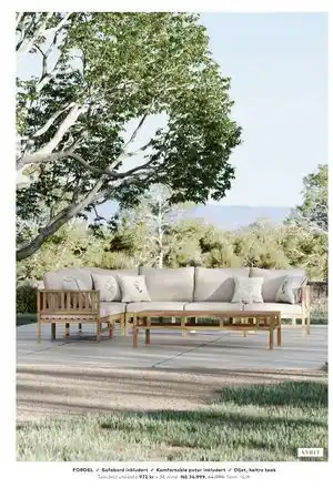 Skeidar Toscana utesofa tilbud