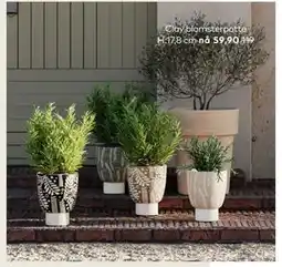 Skeidar Clay blomsterpotte tilbud