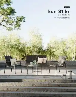 Skeidar Utah sofagruppe tilbud
