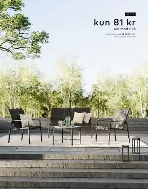 Skeidar Utah sofagruppe tilbud