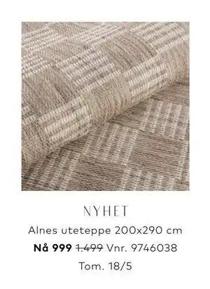 Skeidar Alnes uteteppe tilbud