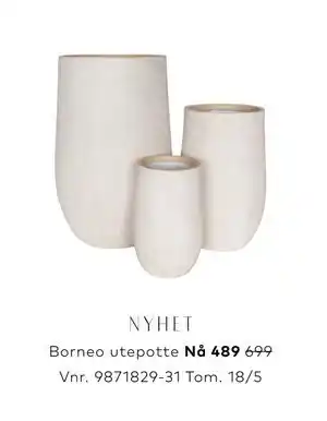 Skeidar Borneo utepotte tilbud
