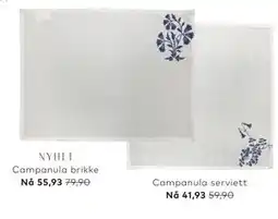 Skeidar Campanula brikke tilbud