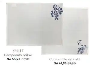 Skeidar Campanula brikke tilbud