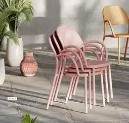Skeidar Rimini hagestol Rosa plast tilbud