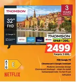 POWER FHD Google TV tilbud