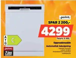 POWER Oppvaskmaskin tilbud