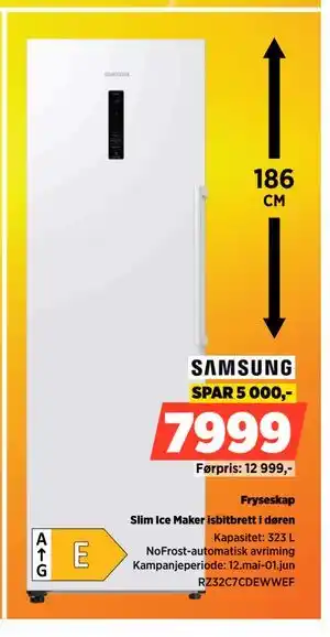 POWER Fryseskap tilbud