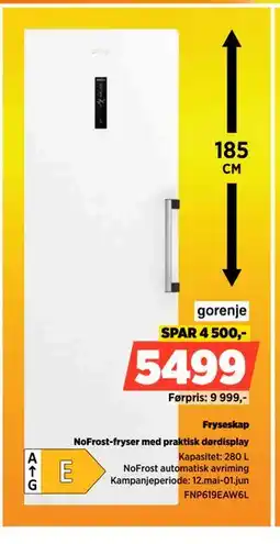 POWER Fryseskap tilbud