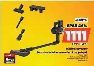 POWER Trådløs støvsuger tilbud