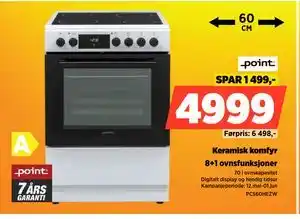 POWER Keramisk komfyr tilbud