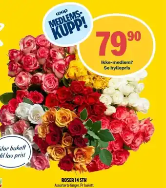 Coop Prix ROSER 14 STK tilbud