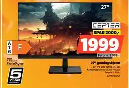 POWER 27 gamingskjerm tilbud