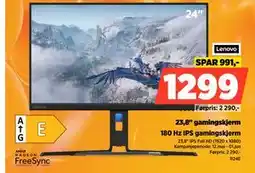 POWER 23,8 gamingskjerm tilbud