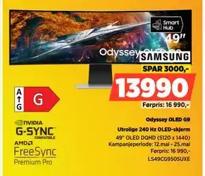 POWER Odyssey OLED G9 tilbud