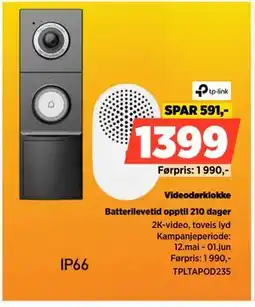 POWER Videodørklokke tilbud