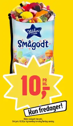 Coop Prix Nidar smågodt i løsvekt. tilbud