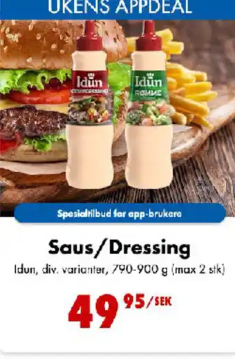 Nordby Supermarket Saus/Dressing tilbud