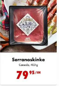 Nordby Supermarket Serranoskinke Carsodo, tilbud