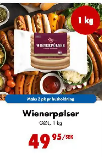 Nordby Supermarket Wienerpølser tilbud