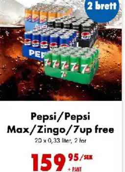 Nordby Supermarket Pepsi/Pepsi Max/Zingo/7up free tilbud