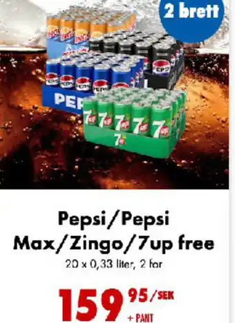 Nordby Supermarket Pepsi/Pepsi Max/Zingo/7up free tilbud