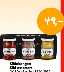 Havaristen Sildakongen Sild assortert tilbud