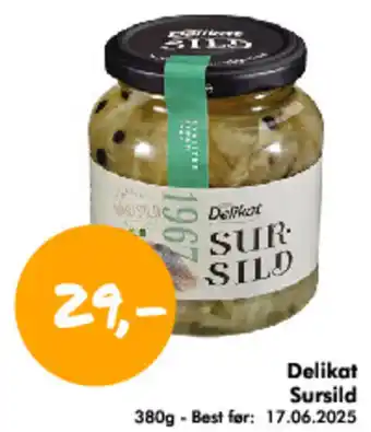 Havaristen Delikat Sursild tilbud