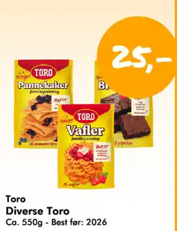 Havaristen Toro Diverse Toro tilbud