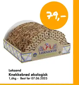 Havaristen Leksand Knekkebrød økologisk tilbud
