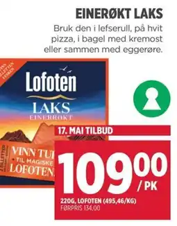 Jacobs EINERØKT LAKS tilbud