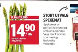 Jacobs STORT UTVALG SPEKEMAT tilbud