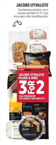 Jacobs JACOBS UTVALGTE PLUKK & MIKS tilbud