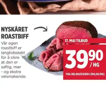 Jacobs NYSKÅRET ROASTBIFF tilbud