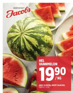 Jacobs HEL VANNMELON tilbud