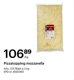 Storcash Pizzatopping mozzarella tilbud