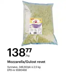 Storcash Mozzarella/gulost revet tilbud