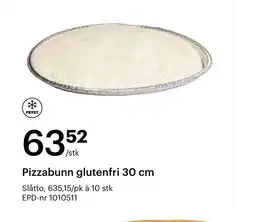 Storcash Pizzabunn glutenfri 30 cm tilbud