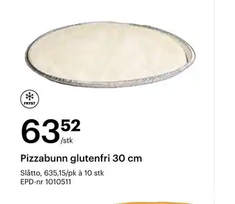 Storcash Pizzabunn glutenfri 30 cm tilbud