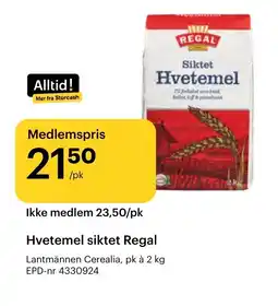 Storcash REGAL Hvetemel siktet regal tilbud