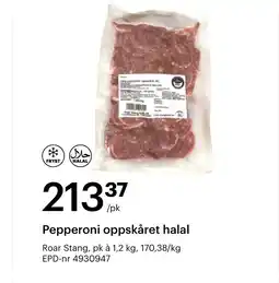 Storcash Pepperoni oppskåret halal tilbud