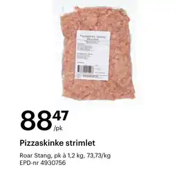 Storcash Pizzaskinke strimlet tilbud