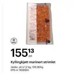 Storcash Kyllingkjøtt marinert strimlet tilbud