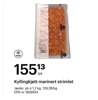 Storcash Kyllingkjøtt marinert strimlet tilbud
