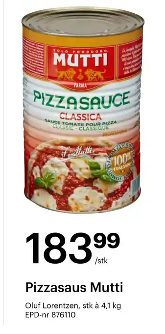 Storcash MUTTI Pizzasaus mutti tilbud