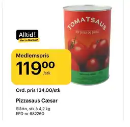 Storcash Pizzasaus cæsar tilbud