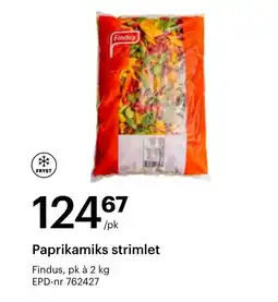 Storcash FINDUS Paprikamiks strimlet tilbud