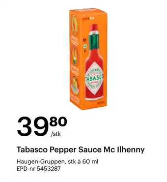 Storcash Tabasco pepper sauce mc ilhenny tilbud